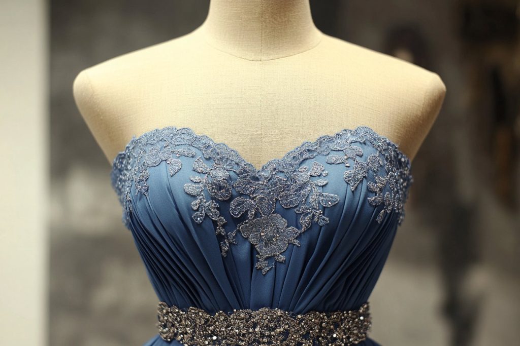Comment personnaliser une robe bleu roi