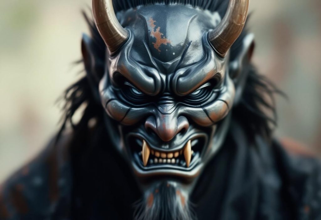 Accessoire ou armure ? Le masque oni au service de l’identité vestimentaire