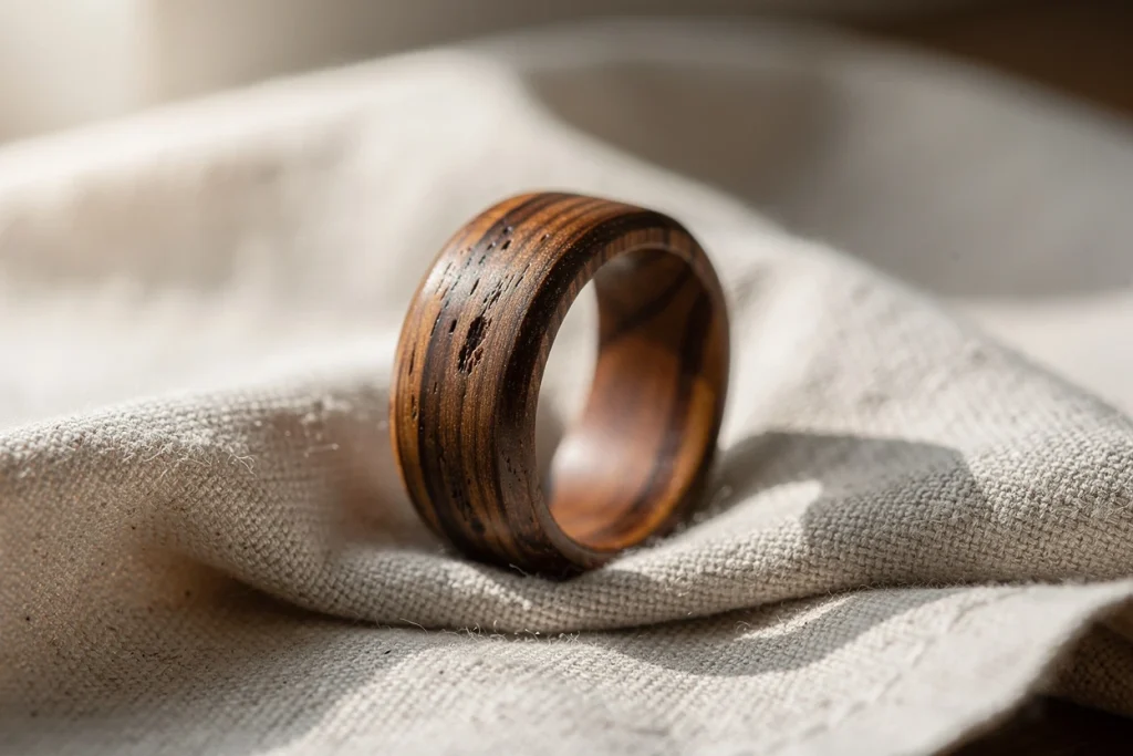Bijouterie en ligne : découvrir la bague homme bois