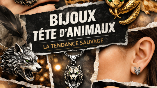 Bijoux avec tête d’animaux : la tendance sauvage qui fait craquer la mode