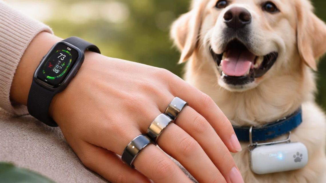 Les bijoux connectés avec smart rings Oura, bracelets Fitbit et pendentifs GPS pour animaux Tractive