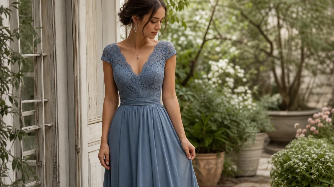 Quand les créateurs réinventent la robe bleue : les tendances défilé qui inspirent les demoiselles d&rsquo;honneur