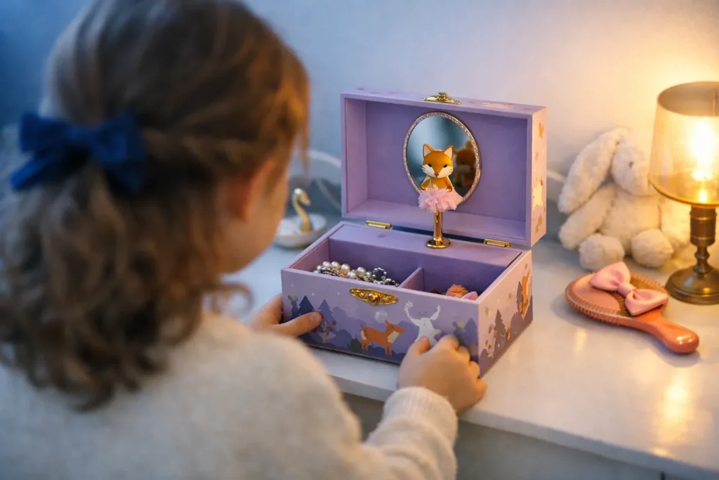 Boîte à bijoux musicale pour petite fille : choisir un modèle qui dure